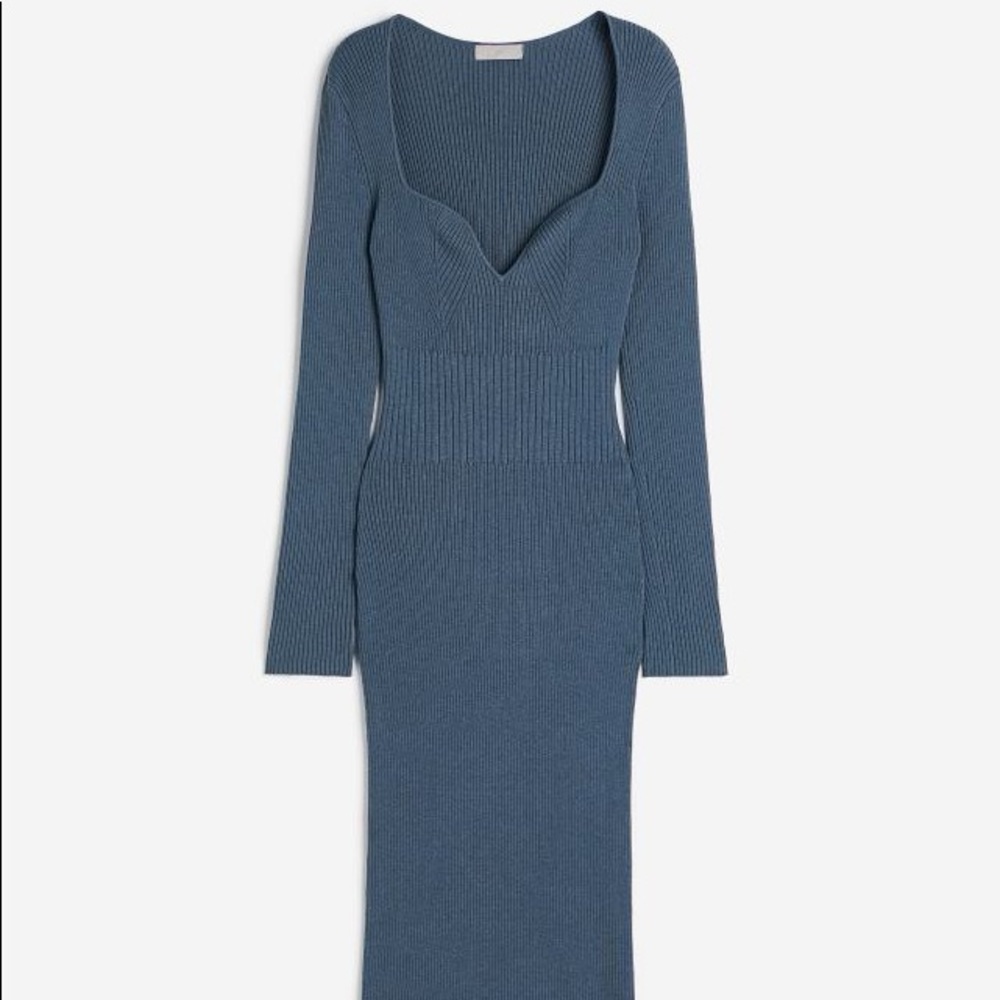 H&M rib knit bodycon dress